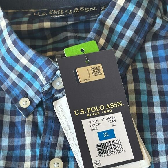 U.S. Polo Assn. Men’s Plaid Buttondown - Picture 3 of 11